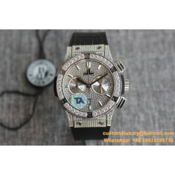 Hublot - Classic Fusion 45mm Diamonds SS/RU Diams Dial TAF HUB 1143