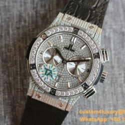Hublot - Classic Fusion 45mm Diamonds SS/RU Diams Dial TAF HUB 1143