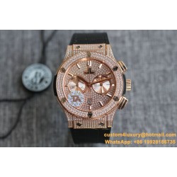 Hublot - Classic Fusion 45mm Diamonds RG/RU Diams Dial TAF HUB 1143