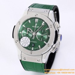 Hublot - Fusion Bang 43mm Chrono SS/LE Green TAF A7750 Secs @ 3