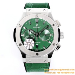 Hublot - Fusion Bang 43mm Chrono SS/LE Green TAF A7750 Secs @ 3
