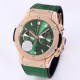 Hublot - Fusion Bang 43mm Chrono RG/LE Green TAF A7750 Secs @ 3