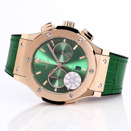 Hublot - Fusion Bang 43mm Chrono RG/LE Green TAF A7750 Secs @ 3