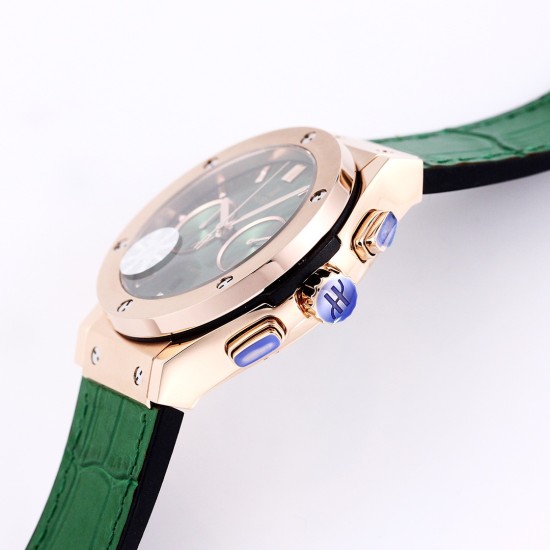 Hublot - Fusion Bang 43mm Chrono RG/LE Green TAF A7750 Secs @ 3