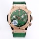 Hublot - Fusion Bang 43mm Chrono RG/LE Green TAF A7750 Secs @ 3
