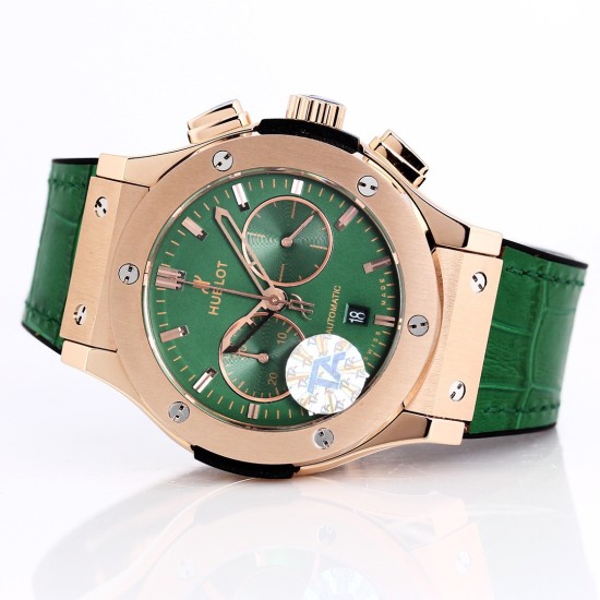 Hublot - Fusion Bang 43mm Chrono RG/LE Green TAF A7750 Secs @ 3