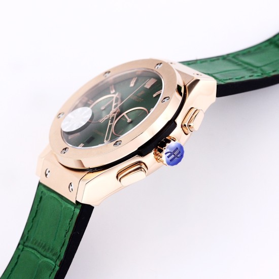 Hublot - Fusion Bang 43mm Chrono RG/LE Green TAF A7750 Secs @ 3