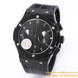 Hublot - Fusion Bang 43mm Chrono PVD/LE Black TAF A7750 Secs @ 3