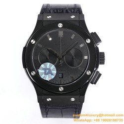 Hublot - Fusion Bang 43mm Chrono PVD/LE Black TAF A7750 Secs @ 3