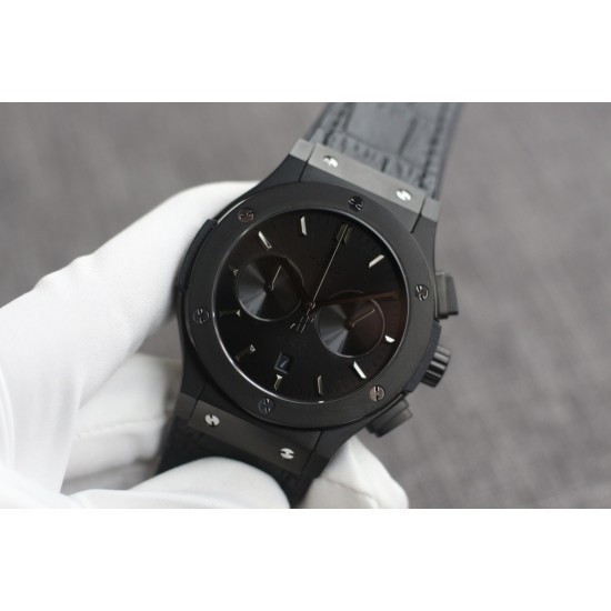Hublot - Fusion Bang 43mm Chrono PVD/LE Black TAF A7750 Secs @ 3
