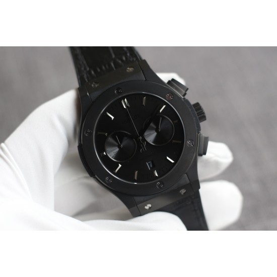 Hublot - Fusion Bang 43mm Chrono PVD/LE Black TAF A7750 Secs @ 3