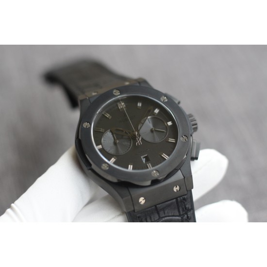 Hublot - Fusion Bang 43mm Chrono PVD/LE Black TAF A7750 Secs @ 3