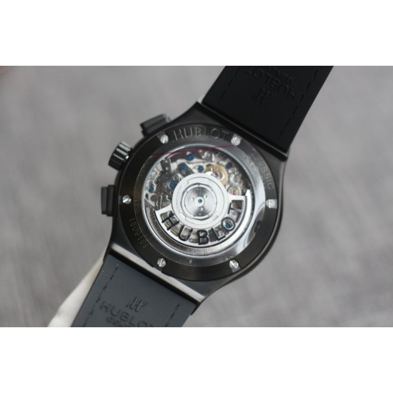 Hublot - Fusion Bang 43mm Chrono PVD/LE Black TAF A7750 Secs @ 3