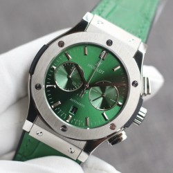 Hublot -Classic Fusion Bang 43mm Chrono SS/LE Green TAF A7750 Secs @ 3