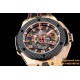 Hublot-King Power 703.OM.1138.NR.FMI11 48mm RG/Car/RU Black Dial V6F HUB4100