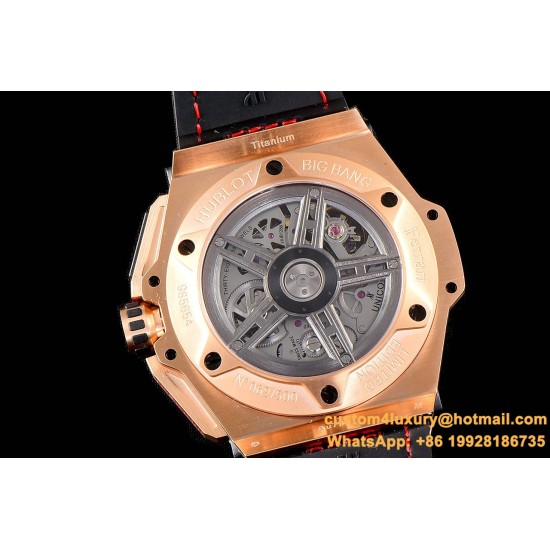Hublot-King Power 703.OM.1138.NR.FMI11 48mm RG/Car/RU Black Dial V6F HUB4100