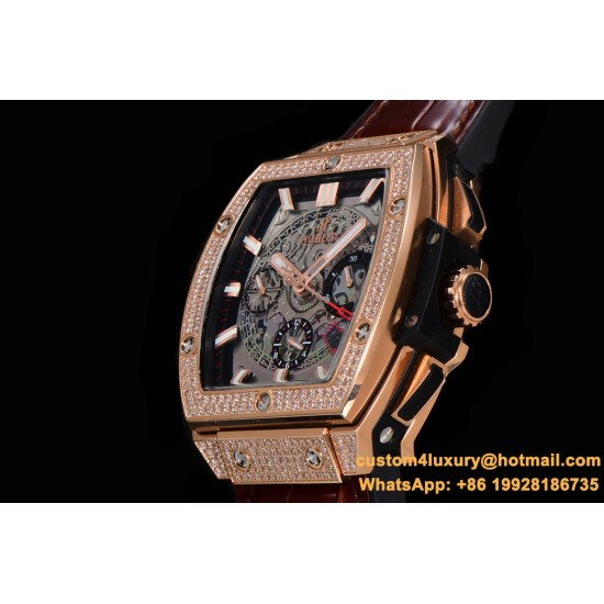Spirit Of Big Bang 45mm Dia RG/RU Skeleton Dial BLSF HUB4700