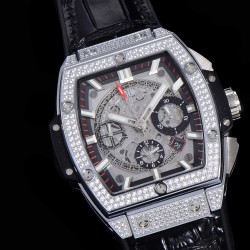 Spirit Of Big Bang 45mm Dia SS/RU Skeleton Dial BLSF HUB4700