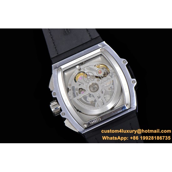 Spirit Of Big Bang 45mm Dia SS/RU Skeleton Dial BLSF HUB4700