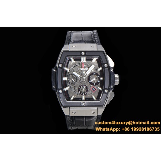 Spirit of Big Bang Chrono 45mm TI/LE Skeleton Dial BBF A7750 Mod