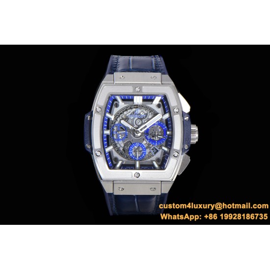 Spirit of Big Bang Chrono 45mm TI/LE Skeleton Dial BBF A7750 Mod