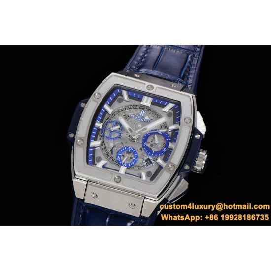 Spirit of Big Bang Chrono 45mm TI/LE Skeleton Dial BBF A7750 Mod