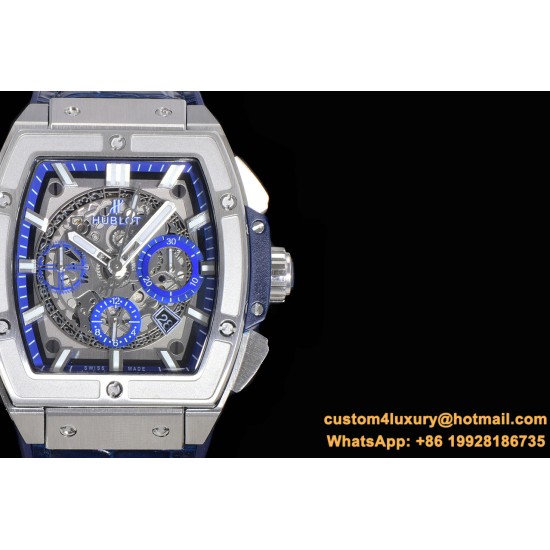 Spirit of Big Bang Chrono 45mm TI/LE Skeleton Dial BBF A7750 Mod