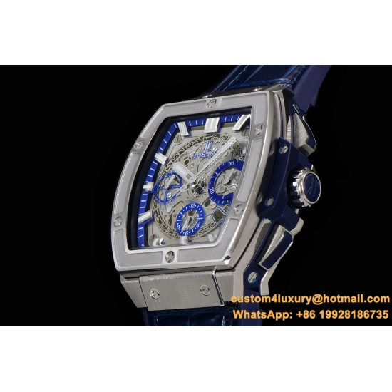 Spirit of Big Bang Chrono 45mm TI/LE Skeleton Dial BBF A7750 Mod