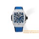 Spirit of Big Bang Chrono 42mm TI/RU Blue Skeleton Dial MSF A7750 Mod