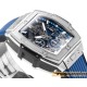 Spirit of Big Bang Chrono 42mm TI/RU Blue Skeleton Dial MSF A7750 Mod