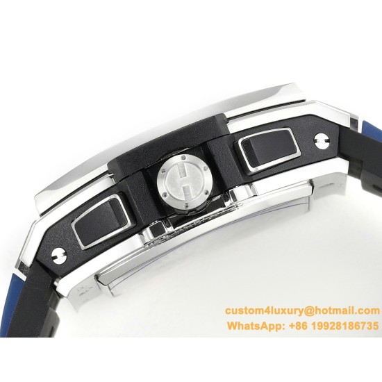 Spirit of Big Bang Chrono 42mm TI/RU Blue Skeleton Dial MSF A7750 Mod