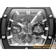 Spirit of Big Bang Chrono 42mm TI/RU Black Skeleton Dial MSF A7750 Mod