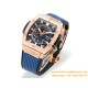 Spirit of Big Bang Chrono 42mm TI/RU Blue Skeleton Dial MSF A7750 Mod