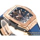 Spirit of Big Bang Chrono 42mm TI/RU Blue Skeleton Dial MSF A7750 Mod