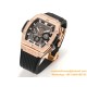 Spirit of Big Bang Chrono 42mm TI/RU Black Skeleton Dial MSF A7750 Mod