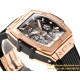 Spirit of Big Bang Chrono 42mm TI/RU Black Skeleton Dial MSF A7750 Mod