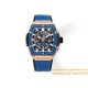 Spirit of Big Bang Chrono 42mm TI/RU Blue Skeleton Dial MSF A7750 Mod