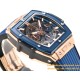 Spirit of Big Bang Chrono 42mm TI/RU Blue Skeleton Dial MSF A7750 Mod