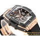 Spirit of Big Bang Chrono 42mm TI/RU Black Skeleton Dial MSF A7750 Mod