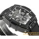 Spirit of Big Bang Chrono 42mm TI/RU Black Skeleton Dial MSF A7750 Mod