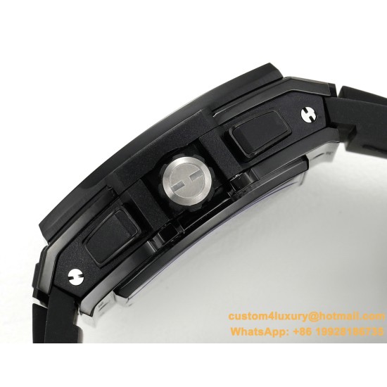 Spirit of Big Bang Chrono 42mm TI/RU Black Skeleton Dial MSF A7750 Mod