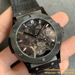 Hublot - Classic Fusion Skeleton Tourbillon 45mm CER DLC/LE/RU JBF