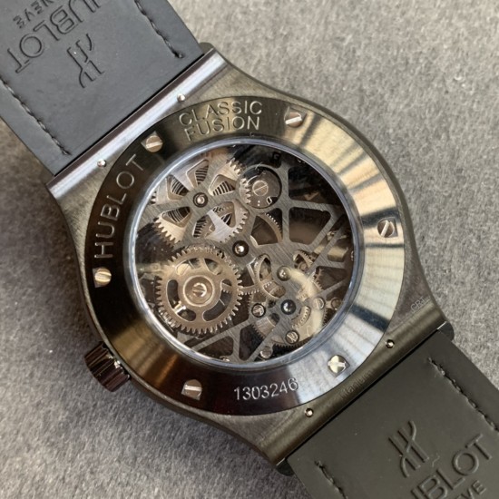 Hublot - Classic Fusion Skeleton Tourbillon 45mm CER DLC/LE/RU JBF