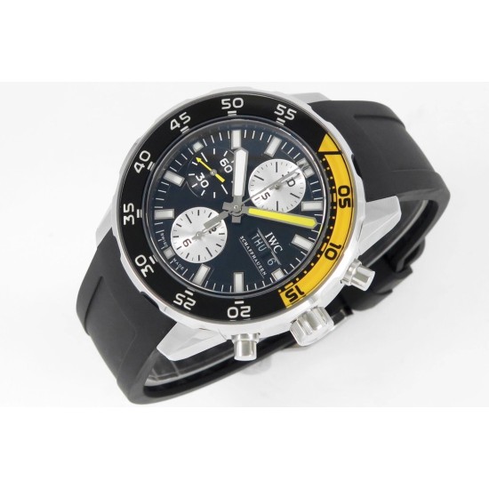 IWC - Aquatimer Chronograph IW376711 44mm Black SS/RU BLSF A7750