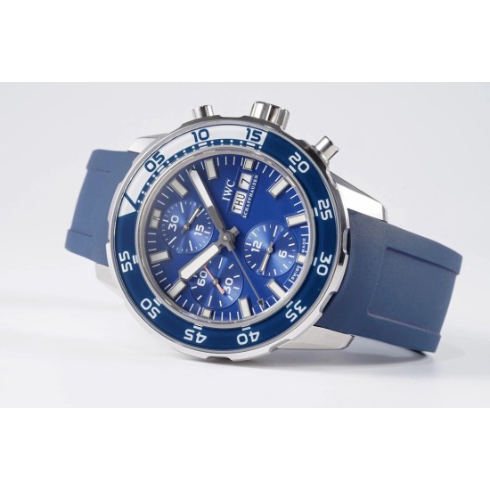 IWC - Aquatimer Chronograph IW376711 44mm Blue SS/RU BLSF A7750