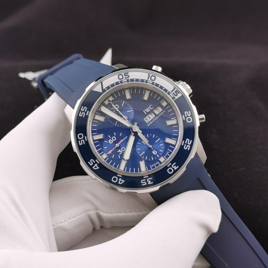 IWC - Aquatimer Chronograph IW376711 44mm Blue SS/RU BLSF A7750
