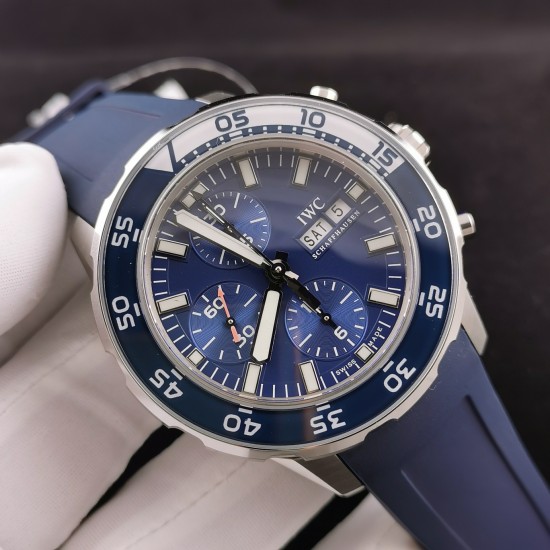 IWC - Aquatimer Chronograph IW376711 44mm Blue SS/RU BLSF A7750