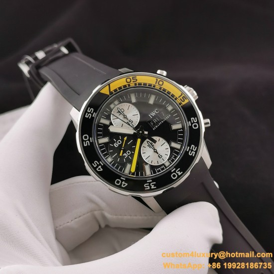 IWC - Aquatimer Chronograph IW376711 44mm Black SS/RU BLSF A7750