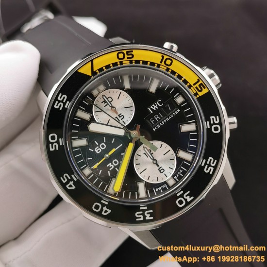 IWC - Aquatimer Chronograph IW376711 44mm Black SS/RU BLSF A7750