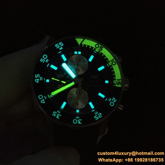 IWC - Aquatimer Chronograph IW376711 44mm Black SS/RU BLSF A7750